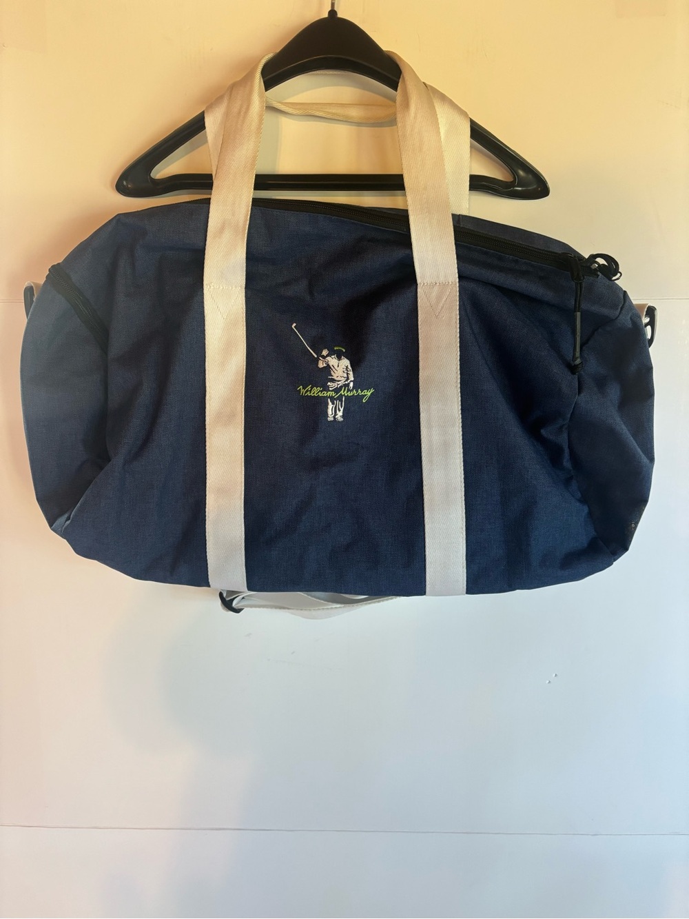William Murray Golf x Jones Sports Co Duffle Bag Black Embroidered Weekender